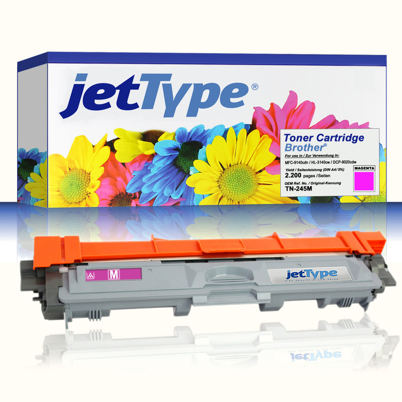 jetType Toner kompatibel zu Brother TN-245M magenta 2.200 Seiten 1 Stück