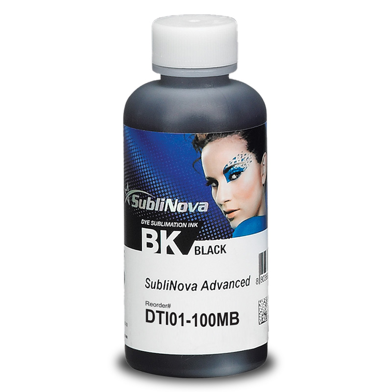 InkTec SubliNova Smart - Schwarz 10 x 100 ml Flasche - Sublimationstinte für Epson DX4 & DX5 Druckkopf