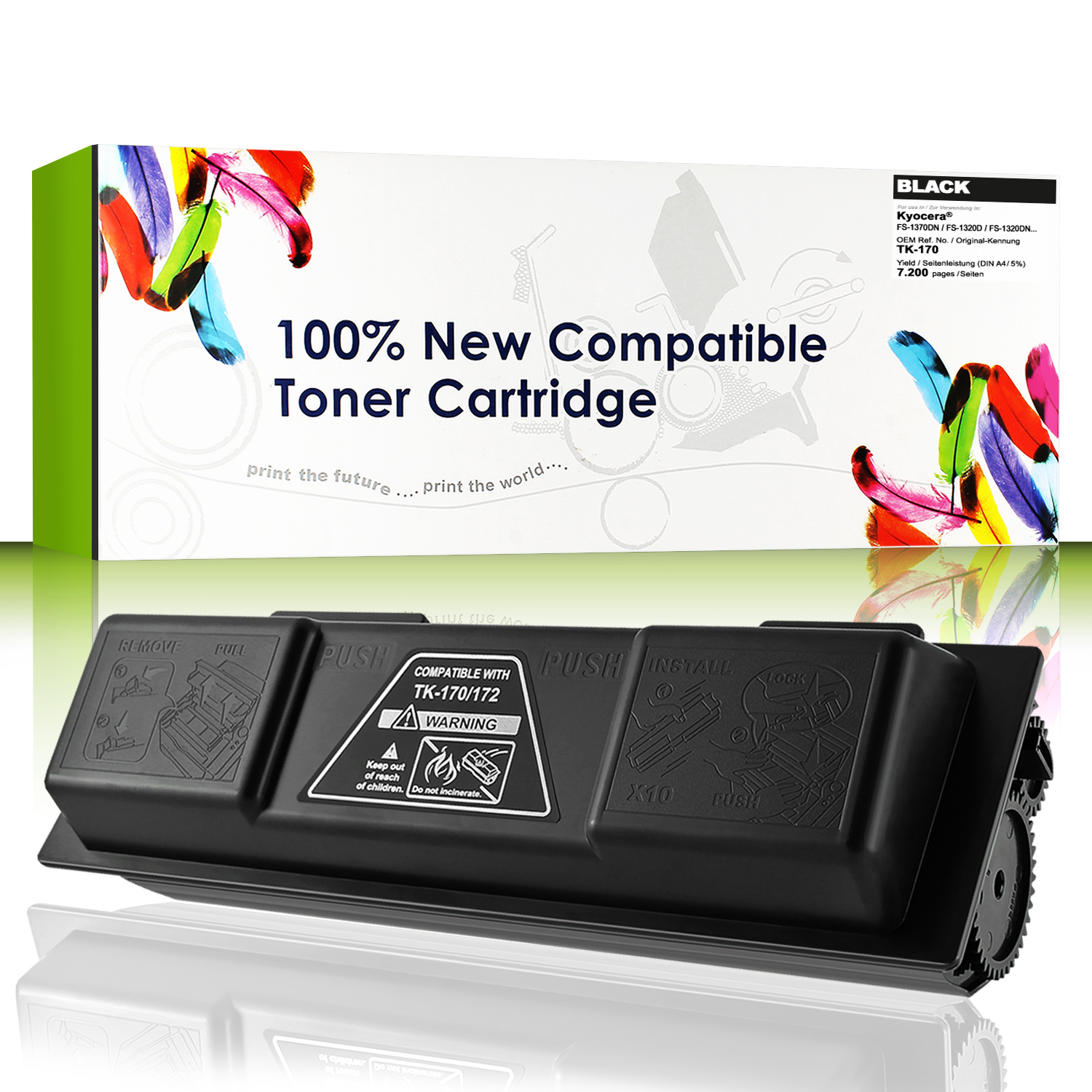 Cartridgeweb Toner kompatibel zu Kyocera/Mita 1T02LZ0NL0 TK170 schwarz 7.200 Seiten