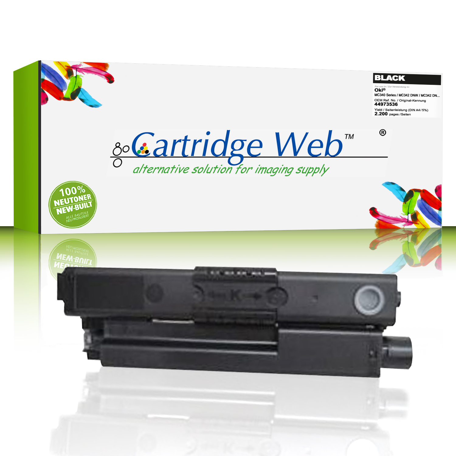 Cartridgeweb Toner kompatibel zu Oki 44973536 schwarz 2.200 Seiten