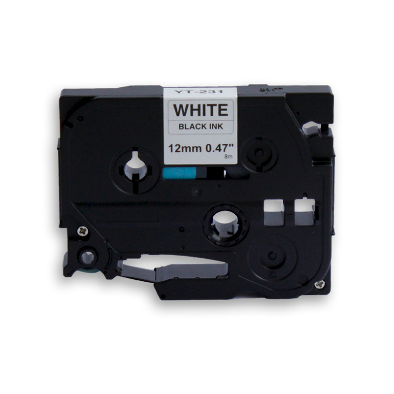 jetType Schriftband kompatibel zu Brother TZE-231 12 mm 8 m schwarz auf weiß 1 Stück