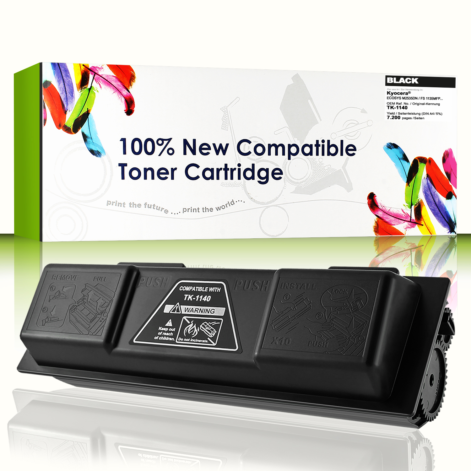 Cartridgeweb Toner kompatibel zu Kyocera/Mita 1T02ML0NL0 TK-1140 schwarz 7.200 Seiten