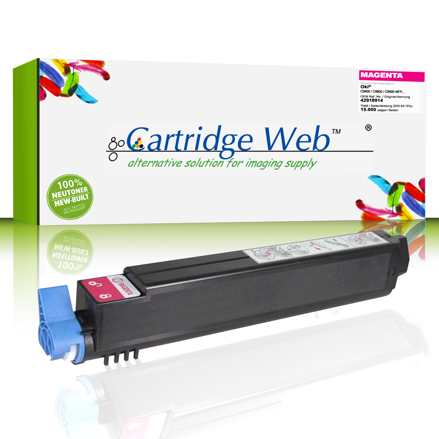 CartridgeWeb Toner kompatibel zu Oki 42918914 magenta 15.000 Seiten