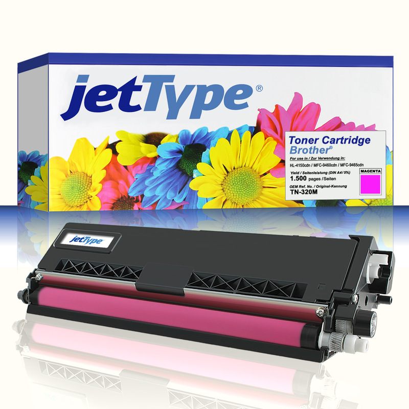 jetType Toner kompatibel zu Brother TN-320M magenta 1.500 Seiten