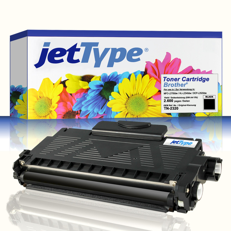 jetType Toner kompatibel zu Brother TN-2320 schwarz 2.600 Seiten 1 Stück