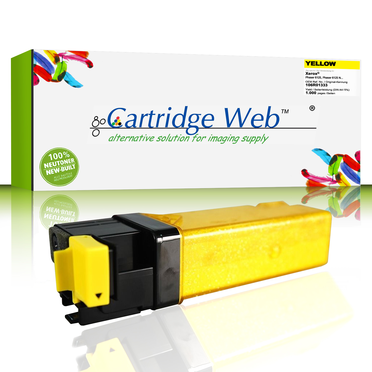 CartridgeWeb Toner kompatibel zu Xerox 106R01333 gelb 1.000 Seiten