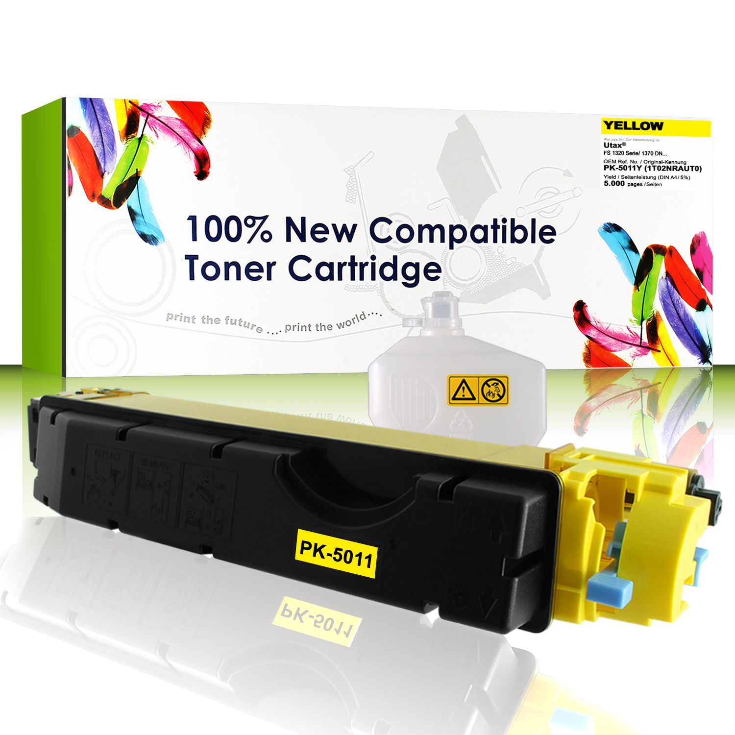 CartridgeWeb Toner kompatibel zu Utax 1T02NRAUT0 PK-5011Y gelb 5.000 Seiten 1 Stück