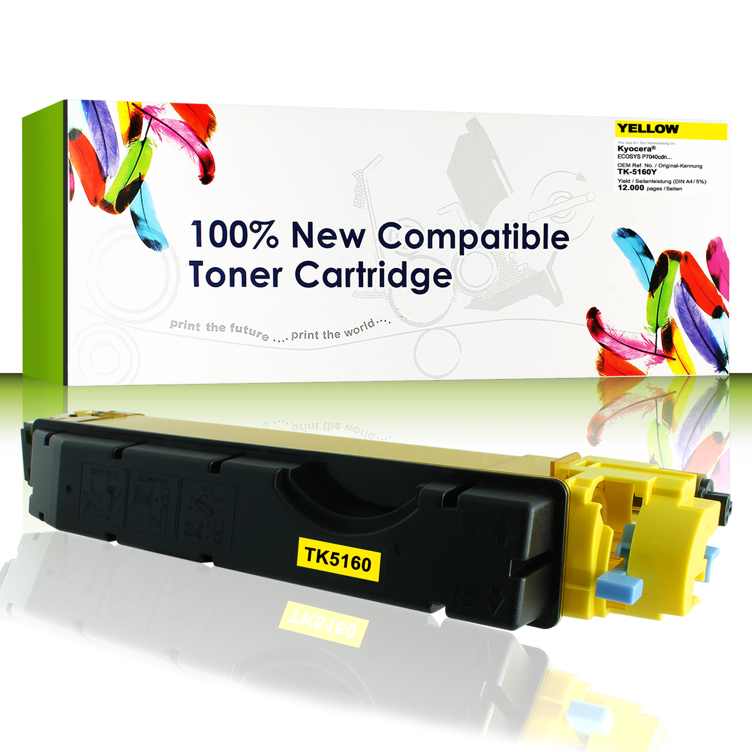 CartridgeWeb Toner kompatibel zu Kyocera/Mita 1T02NTANL0 TK-5160Y Gelb 12.000 Seiten 1 Stück
