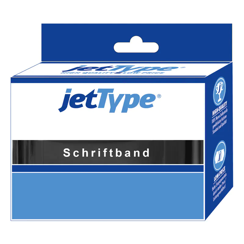 jetType Schriftband kompatibel zu Dymo S0720530 45013 12 mm 7 m schwarz auf weiß selbstklebend