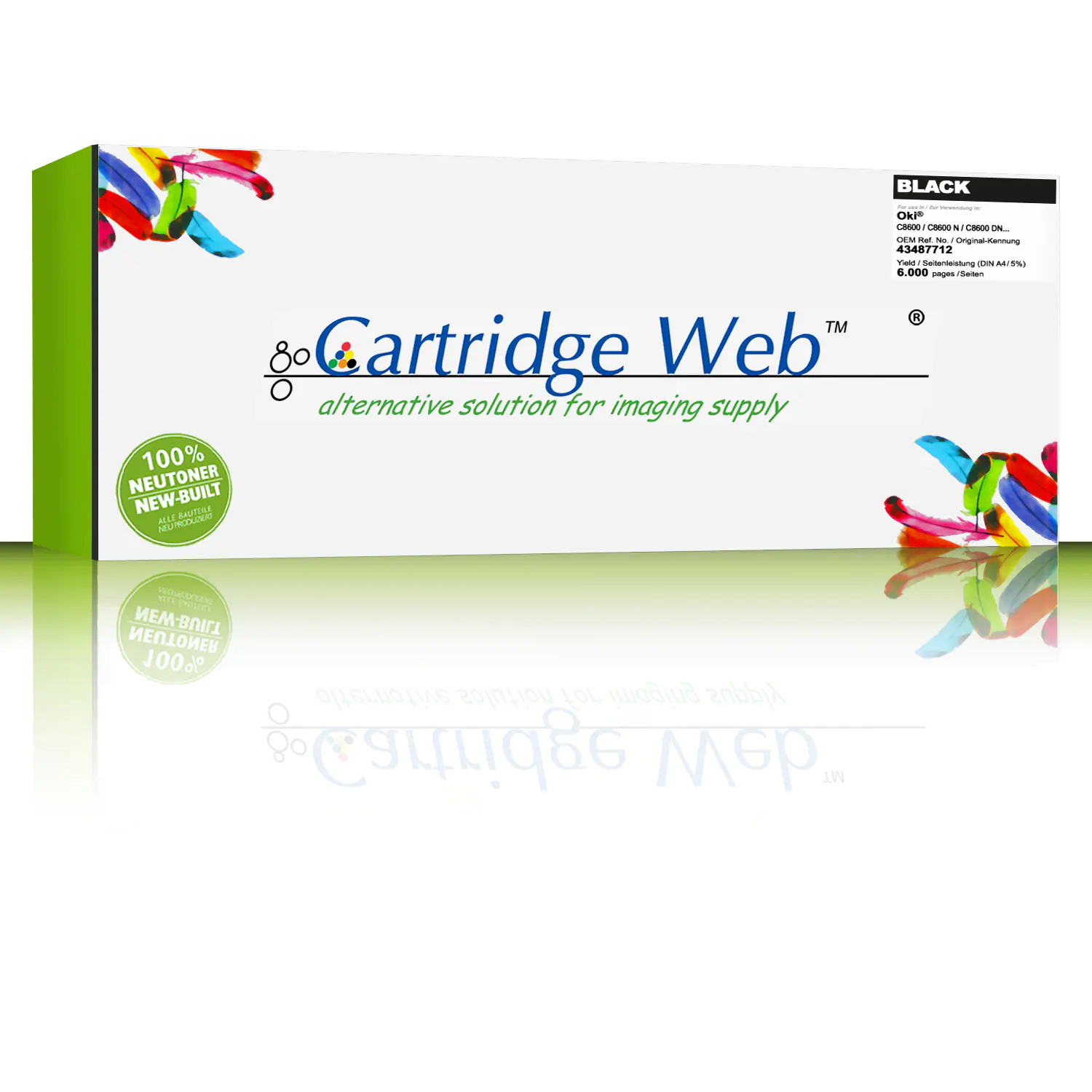 CartridgeWeb Toner kompatibel zu Oki 43487712 schwarz 6.000 Seiten