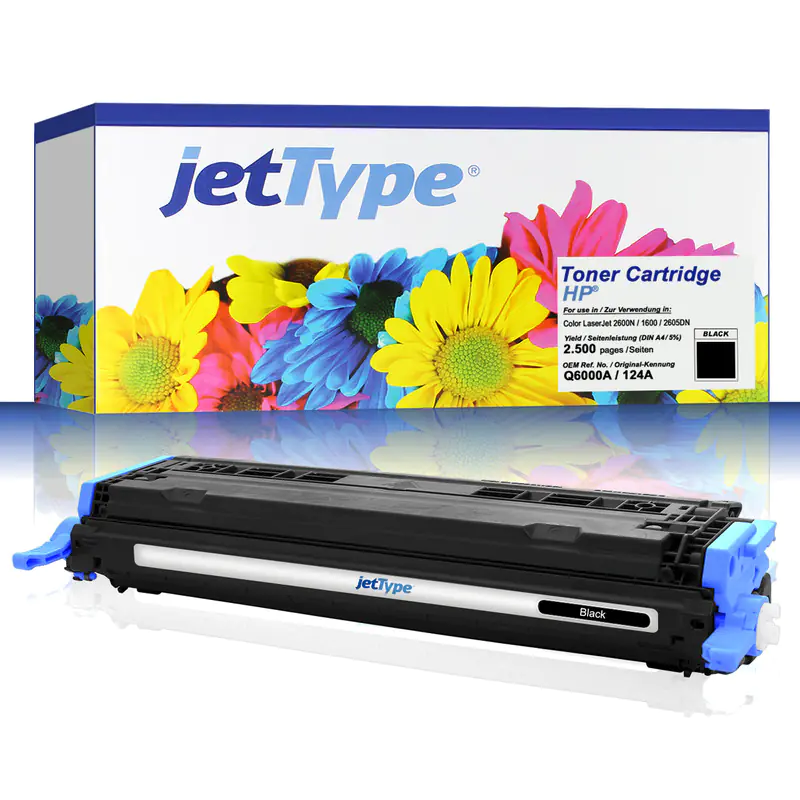 jetType Toner kompatibel zu HP Q6000A 124A schwarz 2.500 Seiten 1 Stück