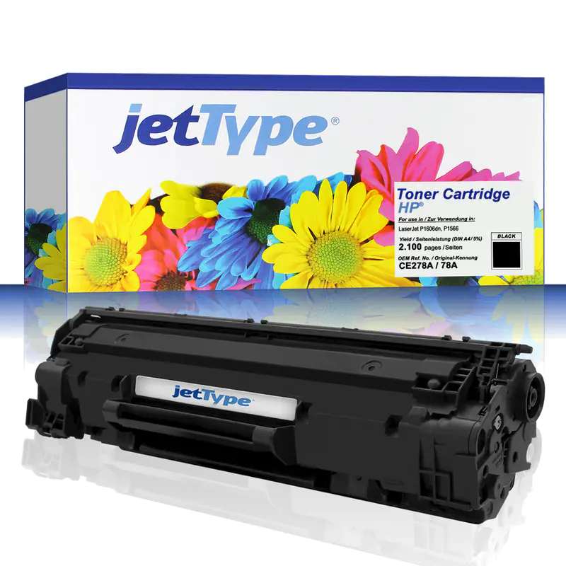 jetType Toner kompatibel zu HP CE278A 78A schwarz 2.100 Seiten 1 Stück