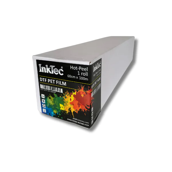 InkTec Ultimate Hot Peel Non-Oily PET film for DTF 60cm X 100m