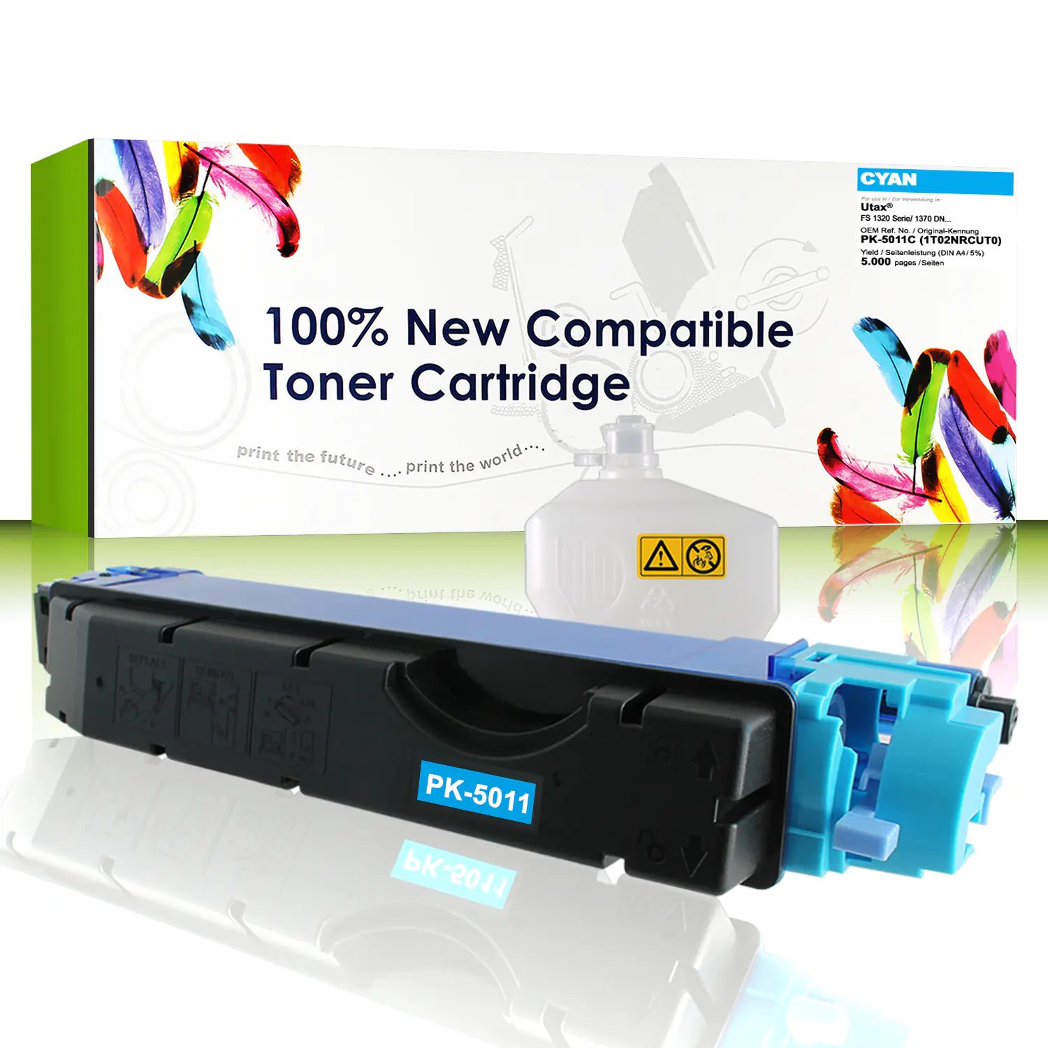 CartridgeWeb Toner kompatibel zu Utax 1T02NRCUT0 PK-5011C cyan 5.000 Seiten 1 Stück