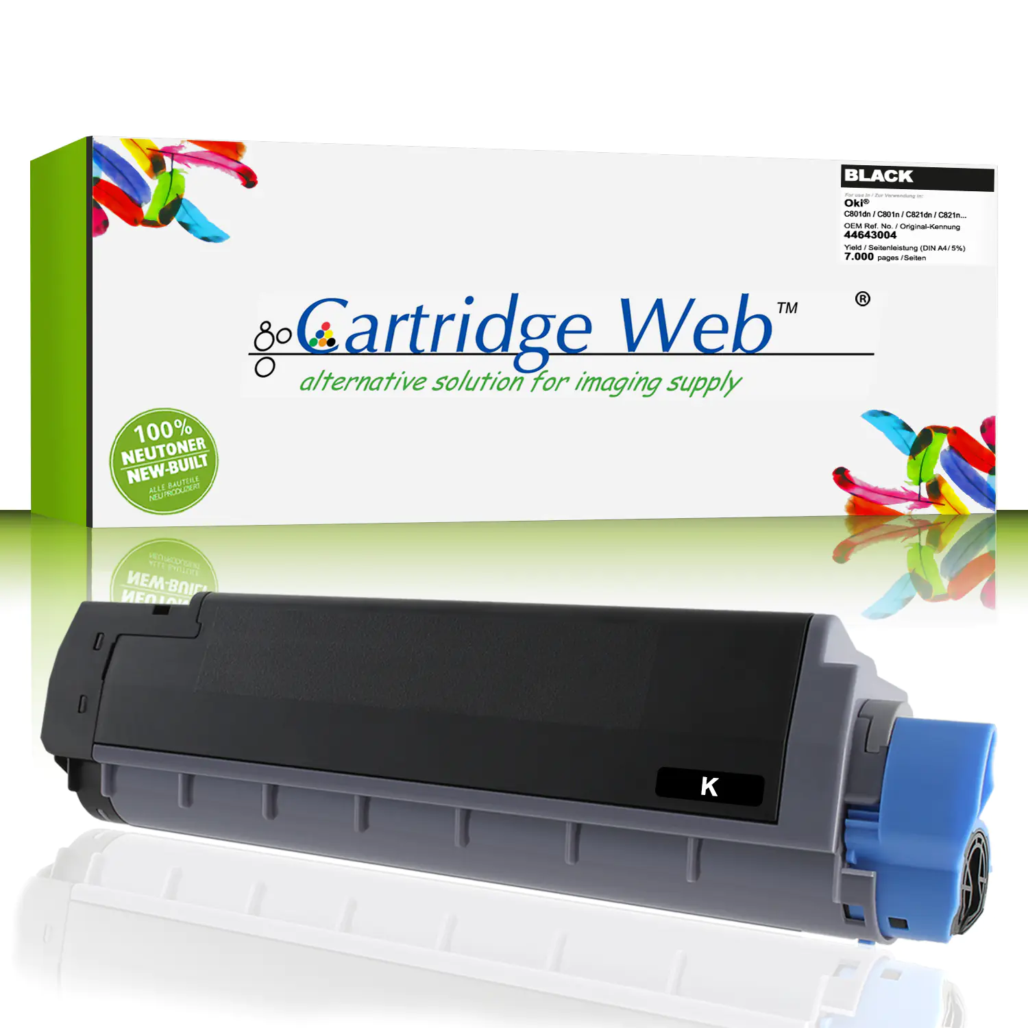 CartridgeWeb Toner kompatibel zu Oki 44643004 schwarz 7.000 Seiten